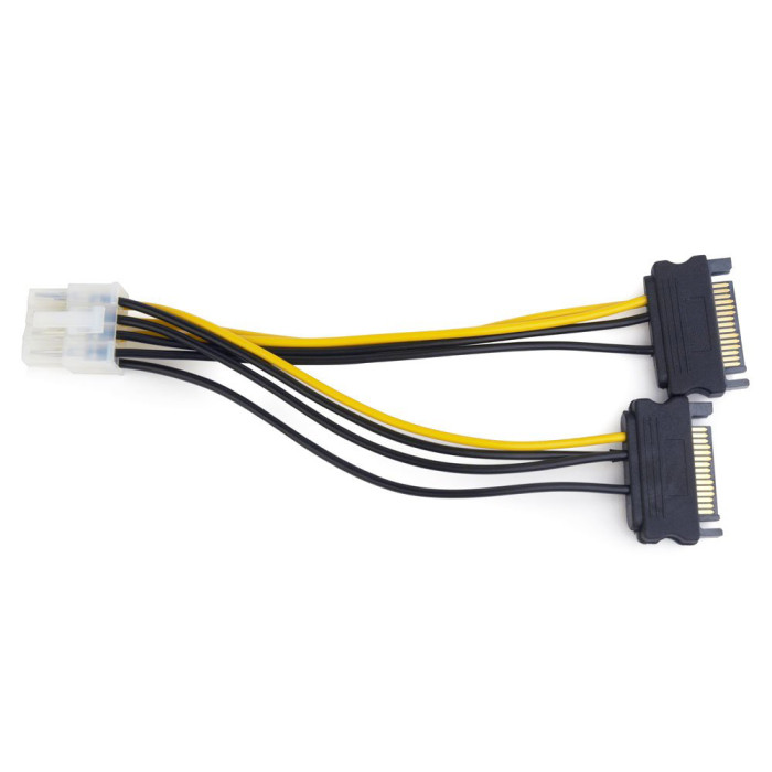 Cable converter for power supply 2 x SATA power -> 8 pin, Cablexpert CC-PSU-83