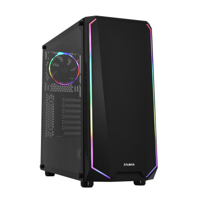 Case ATX midi tower Zalman K1 Rev.B, (без БП), black