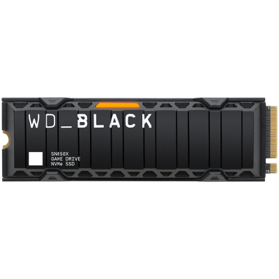 SSD POWERED BY SANDISK WD Black SN850X HeatSink 1TB M.2 2280 PCIe Gen4 x4 NVMe, Read/Write: 7300/6300 MBps, IOPS 800K/1100K, TBW: 600