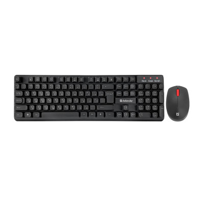 KeyBoard + mouse, USB, wireless, Defender Milan C-992 RU, Black, (45992)