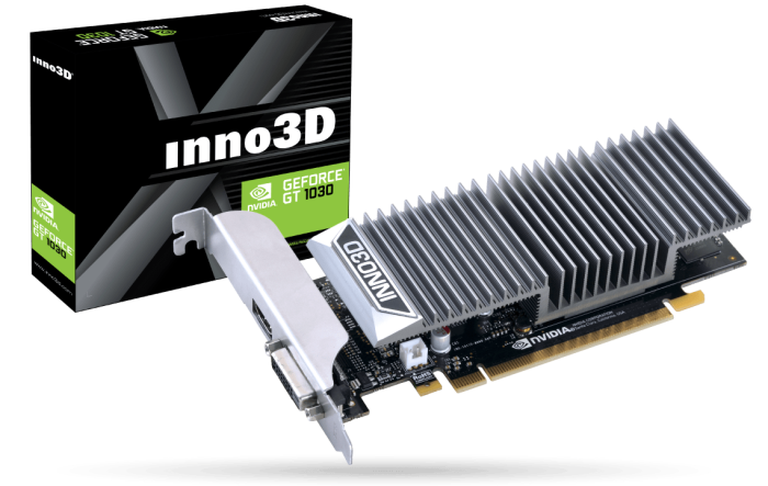 Видеокарта Inno3D GeForce GT1030 2GB GDDR5 LP, 2G GDDR5 64bit DVI HDMI N1030-1SDV-E5BL