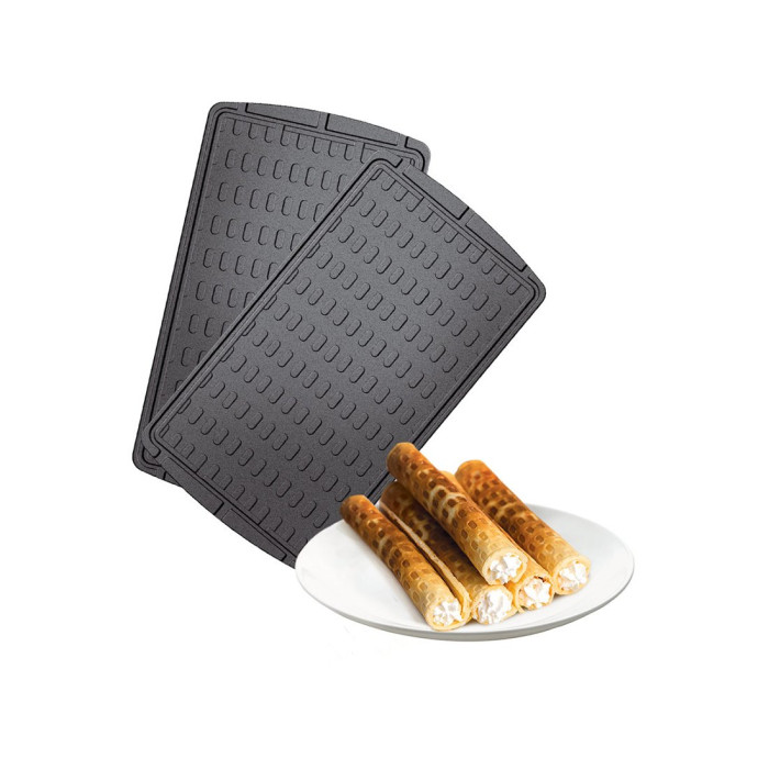 Панель для мультипекаря, Redmond, RAMB-19, Тонкие вафли, Антипригарное покрытие, Габаритные размеры 134 × 236 мм, Черный