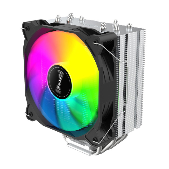 Cooler Huntkey, Storm T600 Fantasy ARGB, for S1851/1700/1200/AMD, 200W,12cm fan, 800-1800rpm, 4pin