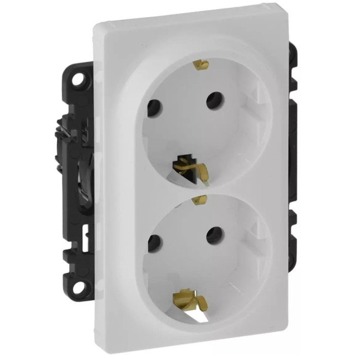 Legrand 753127 VLN-l БЕЛ Розетка 2х2К+З