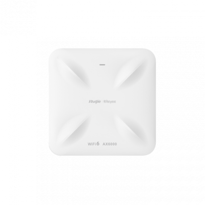 Точка доступа Reyee RG-RAP2260(H) WiFi 6 A6000 (2.4G-4x4 1.15Gps; 5G-4x4 4.8Gbps 512client 2x2.5GbE PoE++/48V-1A DC)