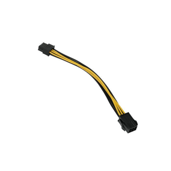 Cable converter for power supply 6f -> 8m, Cablexpert CC-PSU-68-20CM