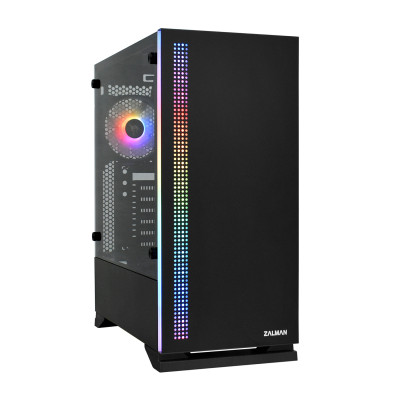 Case ATX midi tower Zalman S5 Black, (без БП), black