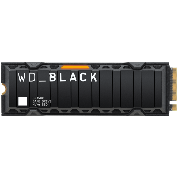 SSD POWERED BY SANDISK WD Black SN850X HeatSink 2TB M.2 2280 PCIe Gen4 x4 NVMe, Read/Write: 7300/6600 MBps, IOPS 1200K/1100K, TBW: 1200