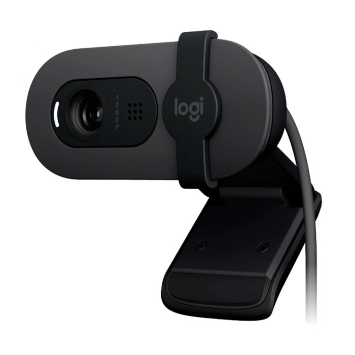 WebCamera Logitech Webcam Brio 100, FullHD ,  mic, USB2.0, [960-001585] , Black