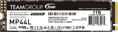 Твердотельный накопитель 1000GB SSD TeamGroup MP44L PCIe 4.0 R5000Mb/s, W4500MB/s TM8FPK001T0C101