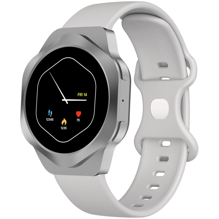 CANYON Smart Watch Hexagon 88 BT-CALL Silver