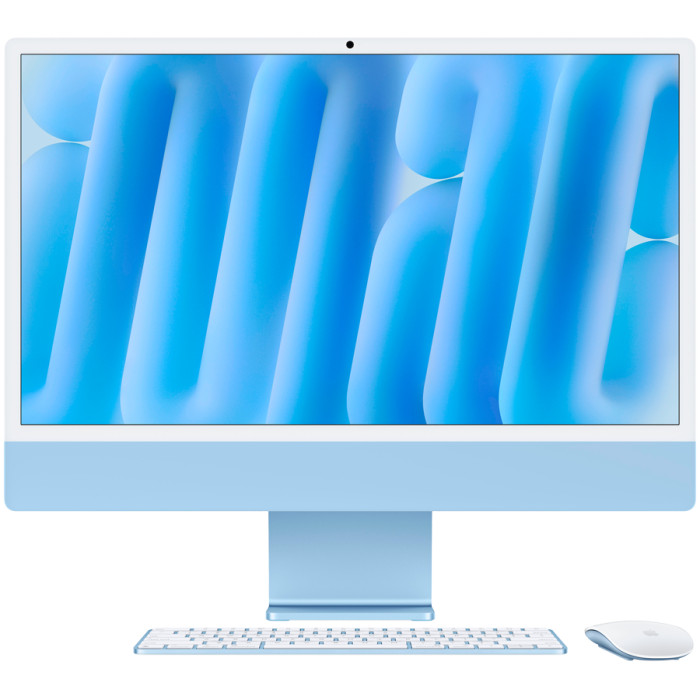 24-inch iMac with Retina 4.5K display: Apple M4 chip with 8‑core CPU and 8‑core GPU, 16GB, 256GB SSD - Blue,Model A3247