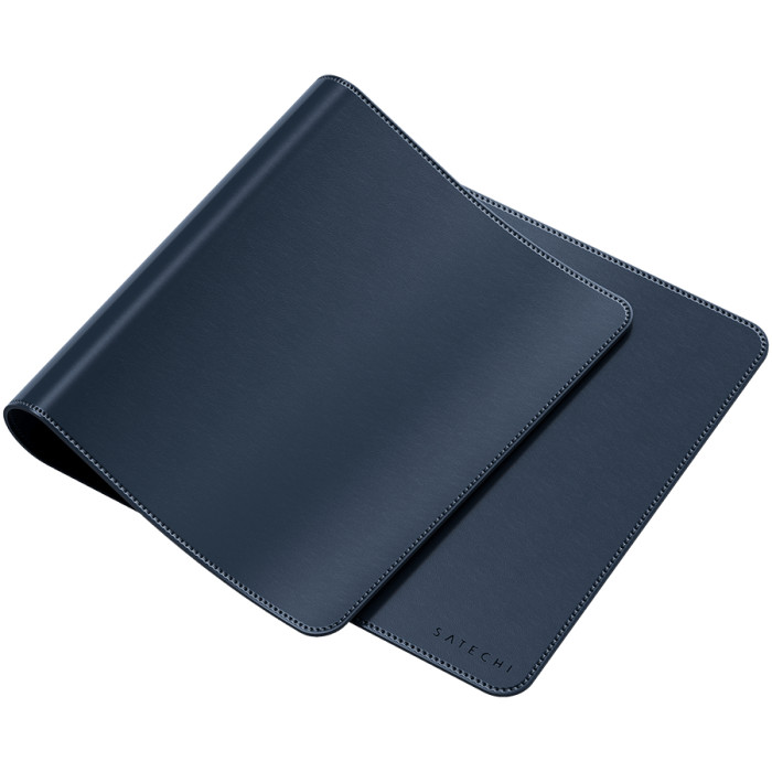 SATECHI Vegan-Leather Premium Desk Mat (Blue)