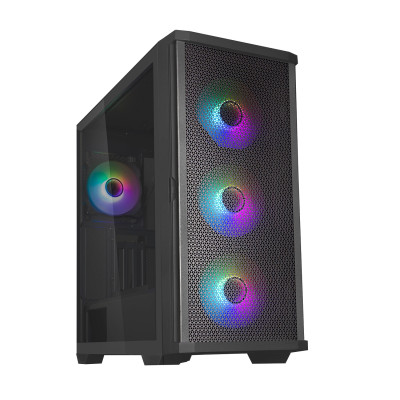Case ATX midi tower Zalman Z10 Duo, (без БП), black
