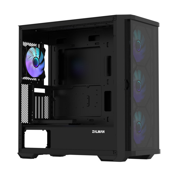 Case ATX midi tower Zalman Z10 Duo, (без БП), black