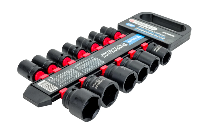 Набор головок ударных 13пр.,1/2''(10, 12-15, 17, 19, 21, 22, 24, 27, 30, 32мм), на пластиковом держа 50481 F-4139MPB