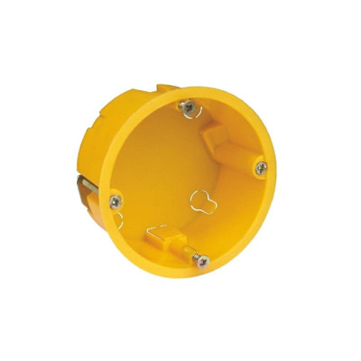 Электроуст. коробка KSC 11-102 d68 h35 для гипсокартона и полых стен с метал. лапками IP30