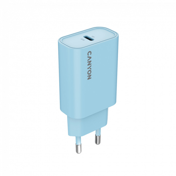 CANYON charger OnCharge 30CL Max Power 30W 1xPD EU Light Blue
