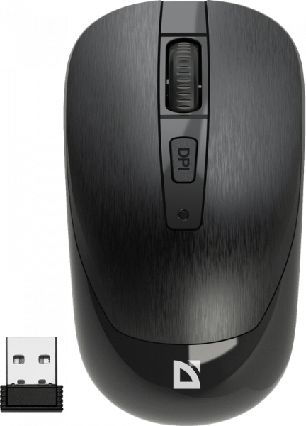 Мышь беспроводная Defender Wave MM-995 черный