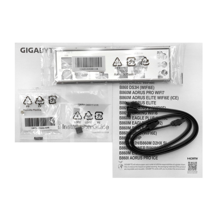 MB Socket1851, MATX, iB860 (2DP+HDMI), Gigabyte B860M DS3H, 4DDR5, PCIx16