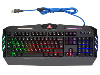 KeyBoard  USB, Defender Werewolf GK-120DL, black, (45120)