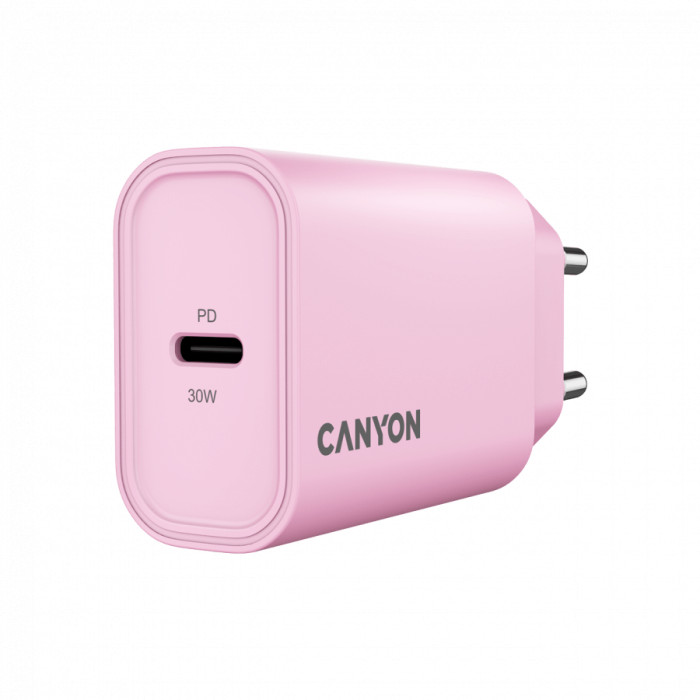 CANYON charger OnCharge 30CL Max Power 30W 1xPD EU Pink