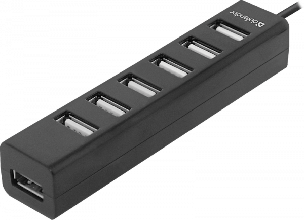 7-портовый мини-разветвитель USB 2.0 Defender Quadro Swift, НОВИНКА!