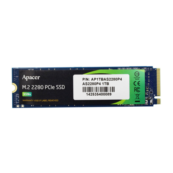 SSD M.2 PCIe 1 TB Apacer AS2280P4, AP1TBAS2280P4-1, PCIe 3.0 x4 ,oem