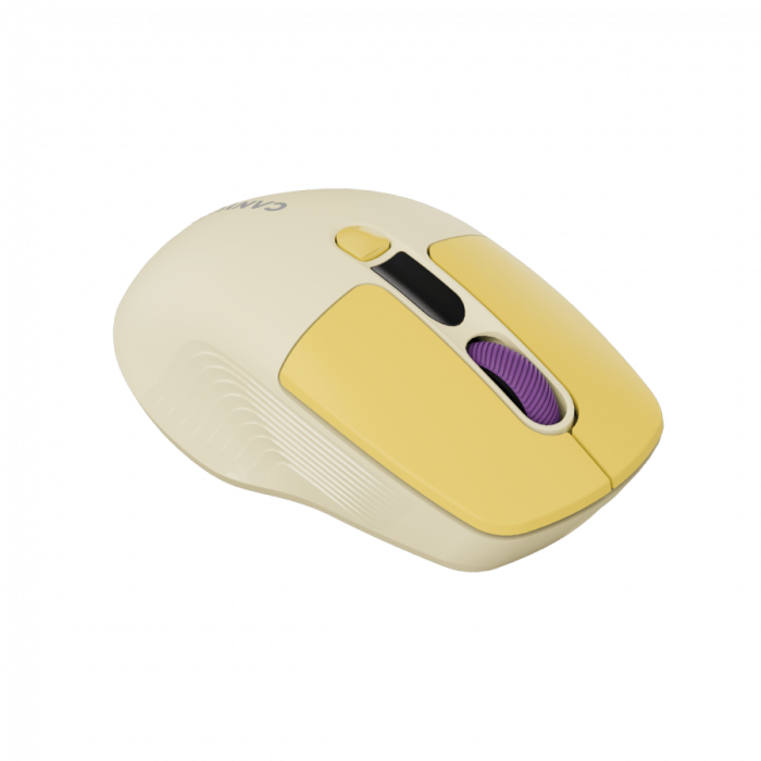 CANYON mouse MW-26 LCD Silent Dual Mode Wireless Yellow