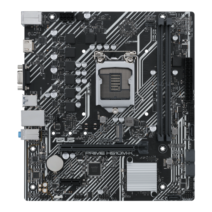 Материнская плата ASUS PRIME H510M-K LGA1200 2xDDR4 4xSATA3 1xM.2 D-Sub HDMI mATX