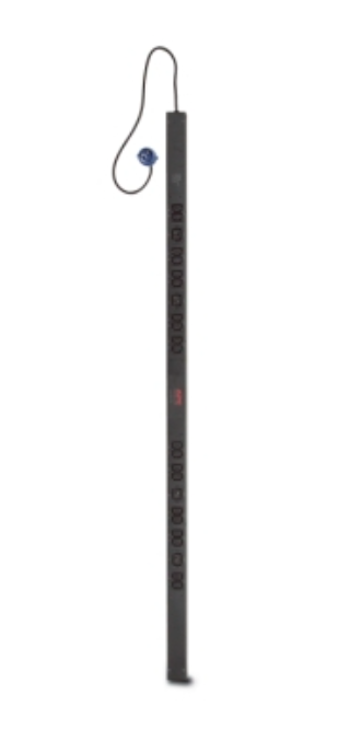Rack PDU,Basic,ZeroU,16A,230V,(20)C13 & (4)C19; IEC309, 10 ft Cord