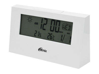 Weather station Ritmix CAT-044, 2xAAA (not included), white