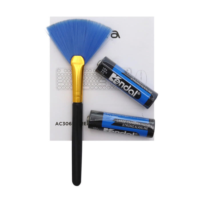 KeyBoard + mouse Wireless, Aula AC306 Barbara, 2AA, coffee-colorful