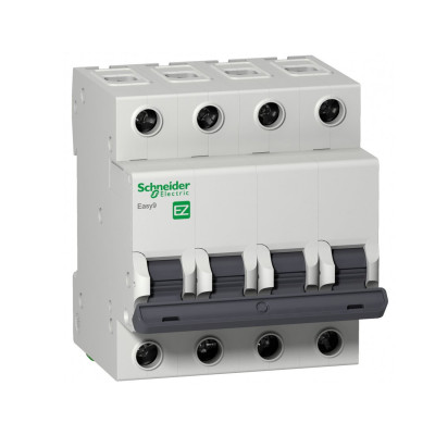 Автоматический выключатель EZ9F34463 EASY 9 4П 63А С 4.5кА