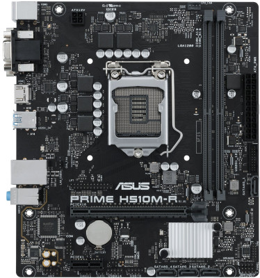 Материнская плата ASUS PRIME H510M-R-SI LGA1200 2xDDR4 4xSATA3 D-Sub HDMI DVI mATX