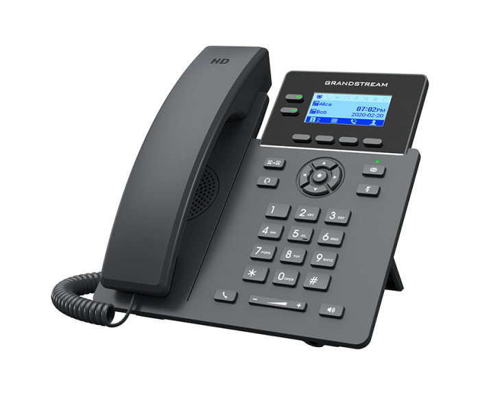 Grandstream GRP2602G, Carrier-Grade IP Phones, 2 lines, 4 SIP accounts, Dual 10/100/1000 Mbsps Ethernet ports, PoE, HD audio (With PSU)