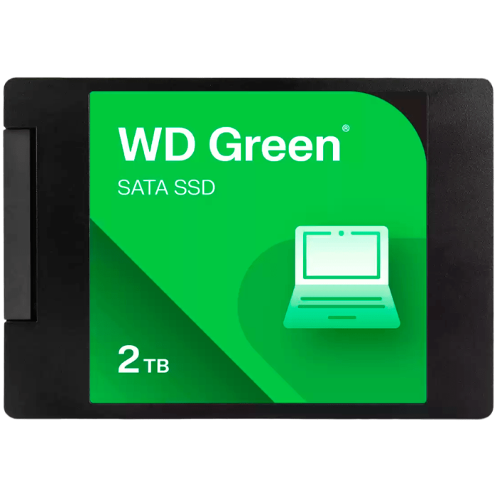 SSD POWERED BY SANDISK WD Green 2TB SATA, 2.5'', 7mm, Read: 545 MBps