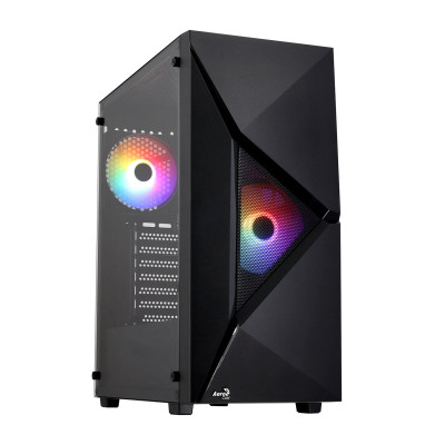 Case ATX midi tower AeroCool, Player-G-BK-v1, (без БП), black