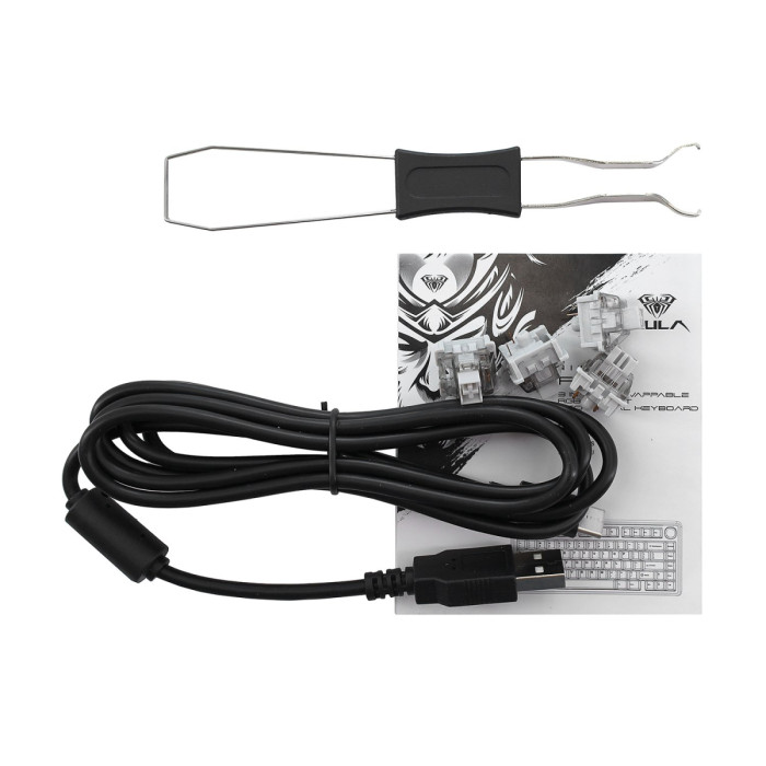 KeyBoard  Bluetooth, Aula F75, BT/wireless/Type C, mechanical, black-dark-blue-orange