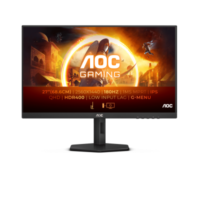 Монитор Игровой 27&quot; AOC Q27G4X/01 IPS 2560x1440 180Hz 1ms 450cd/m 1000:1 2xHDMI 1xDP HDR400 Black