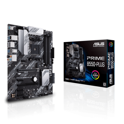 Материнская плата ASUS PRIME B550-PLUS AM4 4xDDR4 6xSATA 2xM.2 HDMI DP ATX