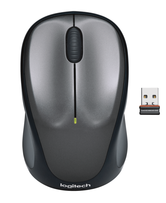 Мышь беспроводная Logitech M235 Colt Matte (серая, оптическая, 1000dpi, 2.4 GHz/USB-ресивер (Logitech Unifying®)) (M/N: M-R0038 / C-U0008)