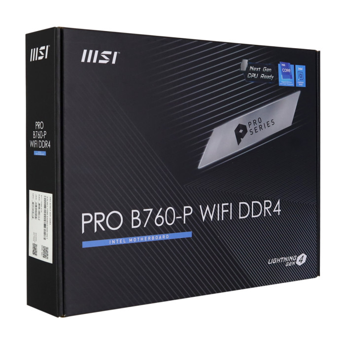 MB Socket1700, ATX, IB760 (DP+HDMI), MSI PRO B760-P WIFI DDR4, 4DDR4, 5PCIx16