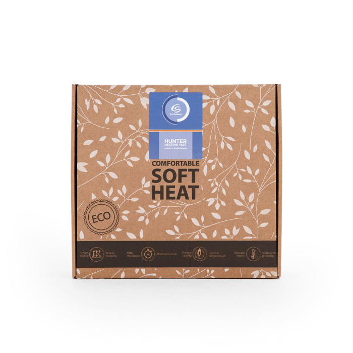 Жилет с подогревом EcoSapiens Hunter черный (размер 44-54)