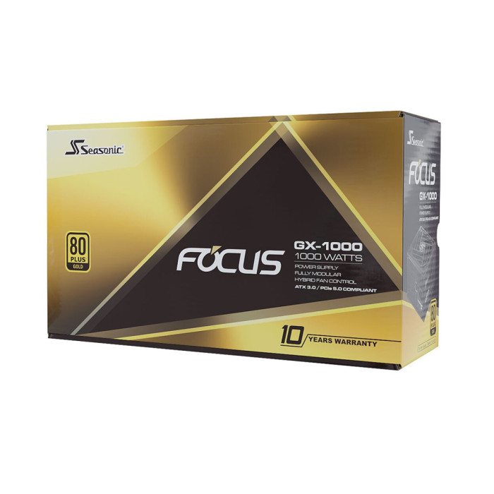 Power supply ATX Seasonic Focus GX-1000, (SRP-FGX102-A5A32SF), 1000W, 80plus Gold, Modular