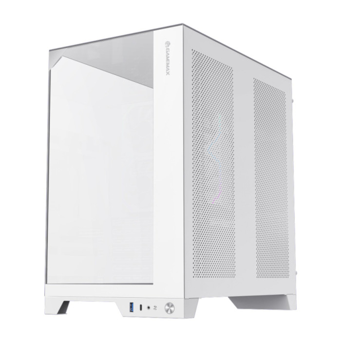 Case ATX midi tower GameMax, Infinity Pro WH, (без БП), white