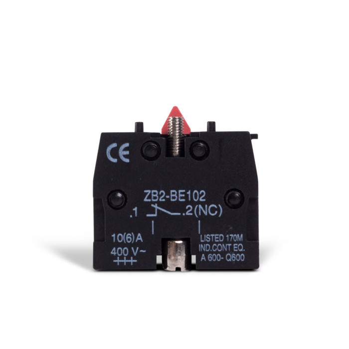 Блок доп. контактов для кнопок Deluxe ZB-BE102 NC