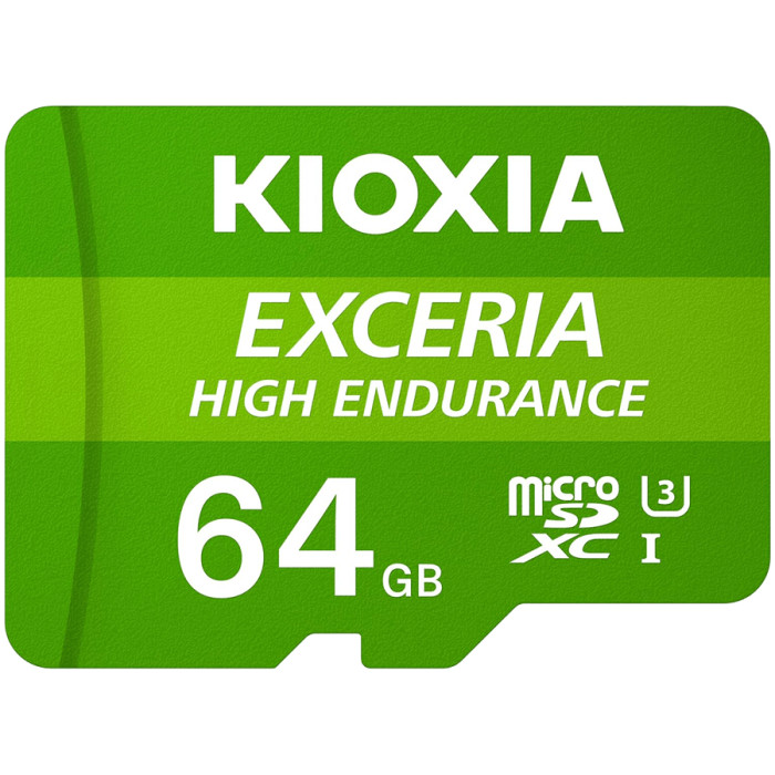 KIOXIA LMHE1G064GG2; 64GB microSD KIOXIA Exceria High Endurance (M303E) UHS I U3 with adapter