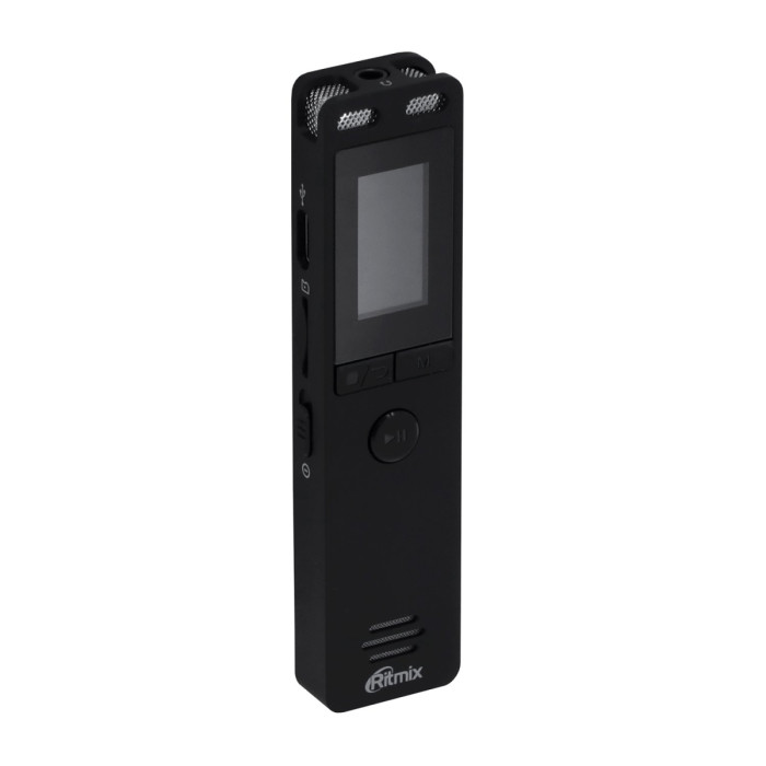 Digital Voice Recorder/MP3 player Ritmix RR-155, stereo, 16GB, mSD, MP3/flac/FM, USB Type C, Accu