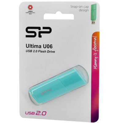 USB flash  64GB Silicon Power, Ultima U06, SP064GBUF2U06V1B, USB 2.0, blue